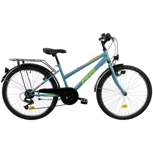Juniorský bicykel DHS 2414 24" 7.0 - blue - blue
