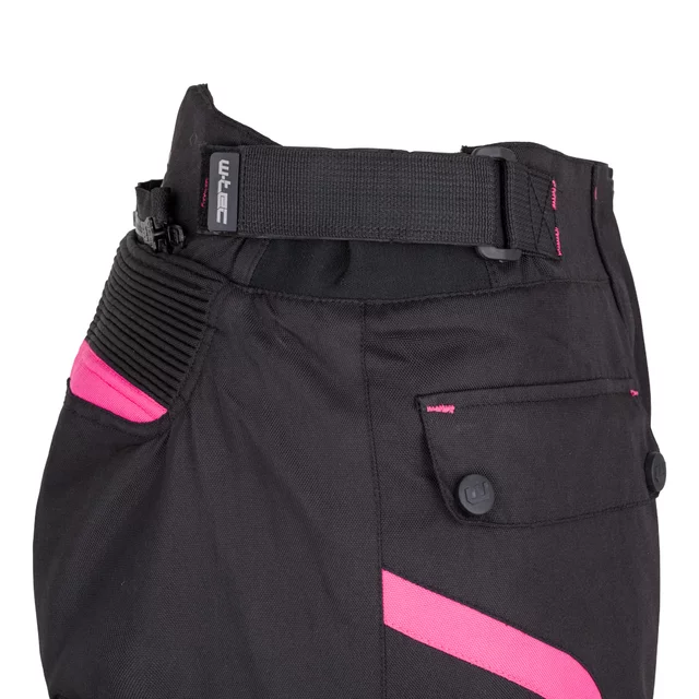 Dámske moto nohavice W-TEC Durmanes Lady - čierno-ružová