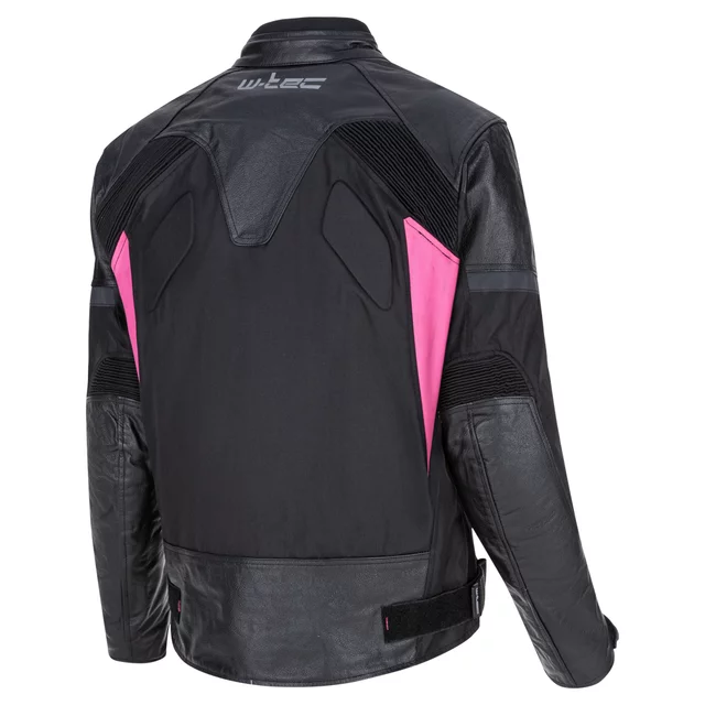 Dámska moto bunda W-TEC Durmana - čierno-ružová