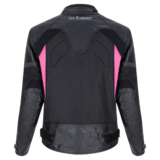 Dámska moto bunda W-TEC Durmana - čierno-ružová