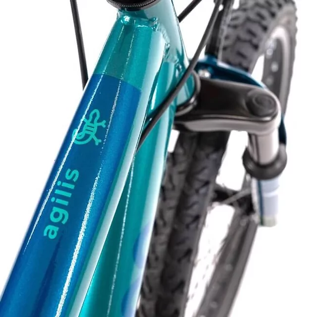 Odľahčený detský bicykel Olpran Agilis Disc ALU 20" - model 2026 - morská zelená/tmavo modrá