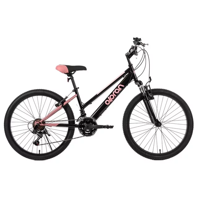 Juniorský bicykel Olpran Formica ALU 24" - model 2026 - šedozelená/ružová - čierna / ružová
