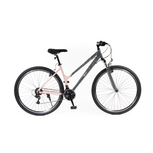 Dámsky crossový bicykel Olpran Salix 28" - model 2026 - šedá/ružová - šedá/ružová