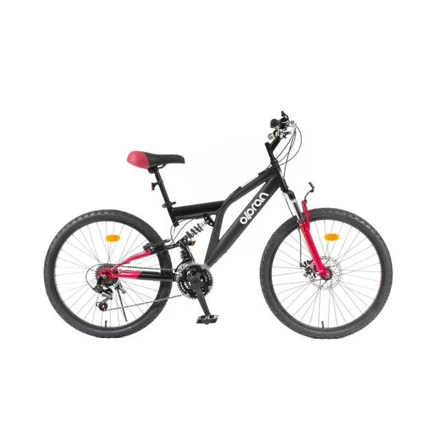 Juniorský celoodpružený bicykel Olpran Culex ALU 24" - model 2026 - petrolejová/piesková - čierna/červená