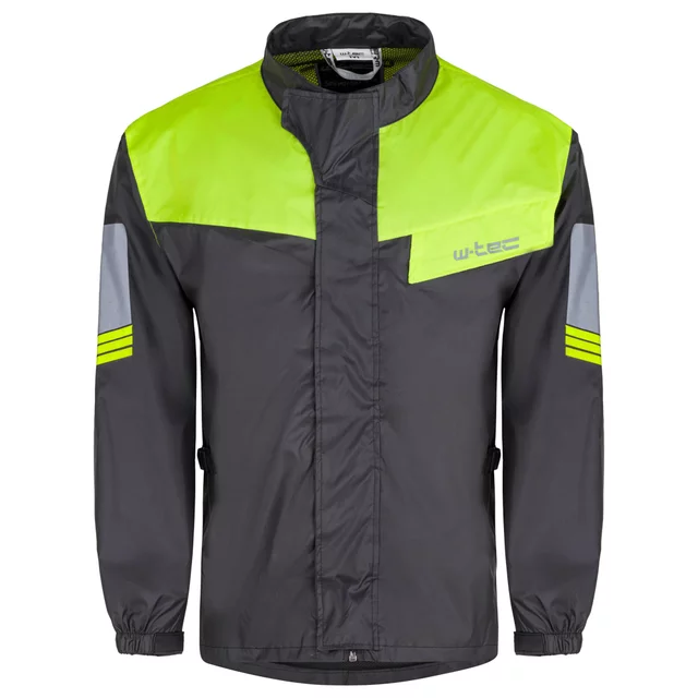 Moto pláštenka W-TEC Igava - čierna-fluo zelená