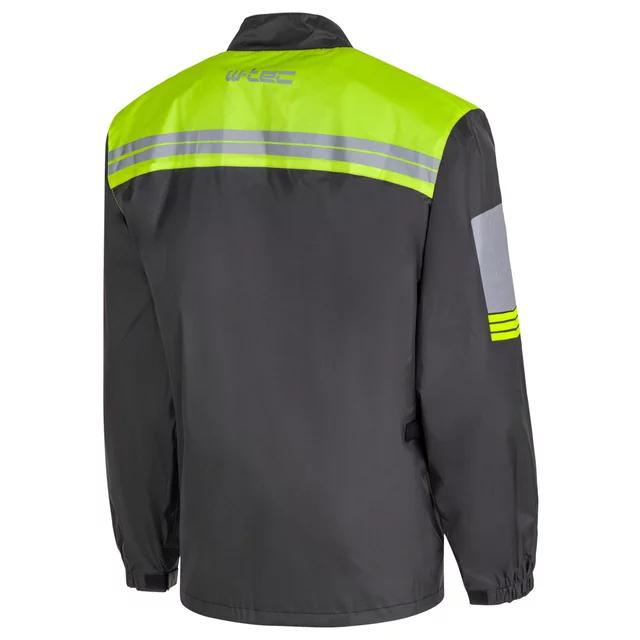Moto pláštenka W-TEC Igava - čierna-fluo zelená