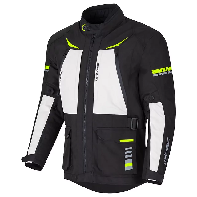 Moto bunda W-TEC Warao - čierna-fluo