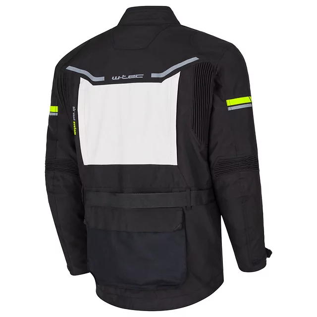 Moto bunda W-TEC Warao - čierna-fluo