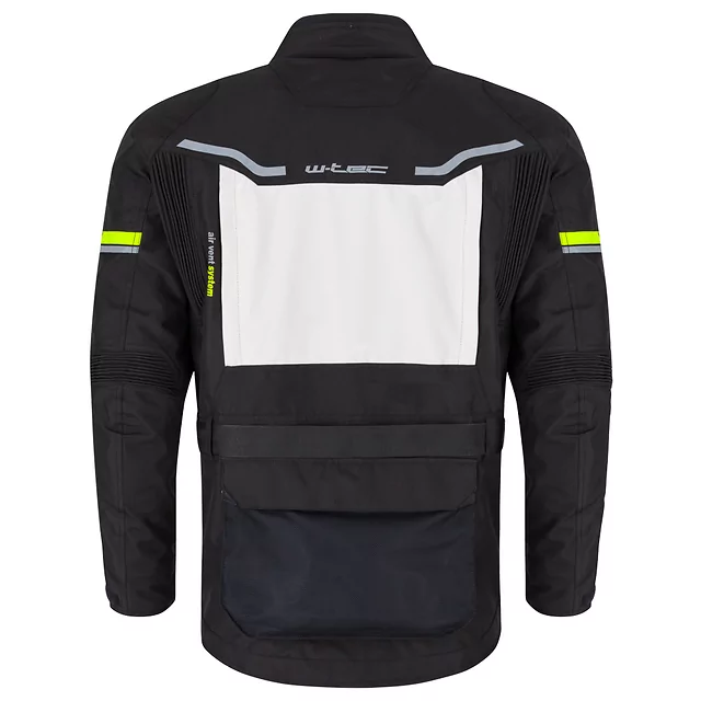 Moto bunda W-TEC Warao - čierna-fluo