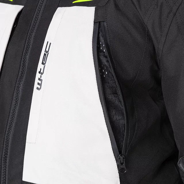 Moto bunda W-TEC Warao - čierna-fluo