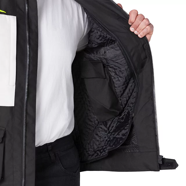 Moto bunda W-TEC Warao - čierna-fluo