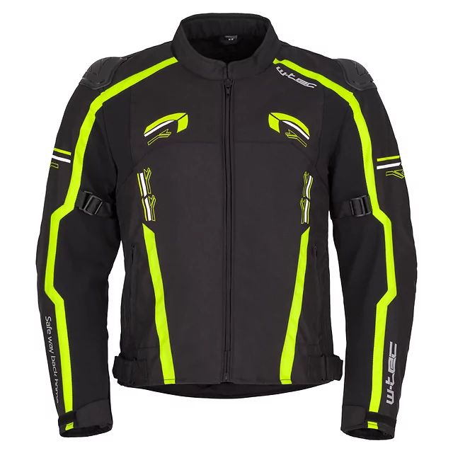Moto bunda W-TEC Tonkawo - čierna-fluo