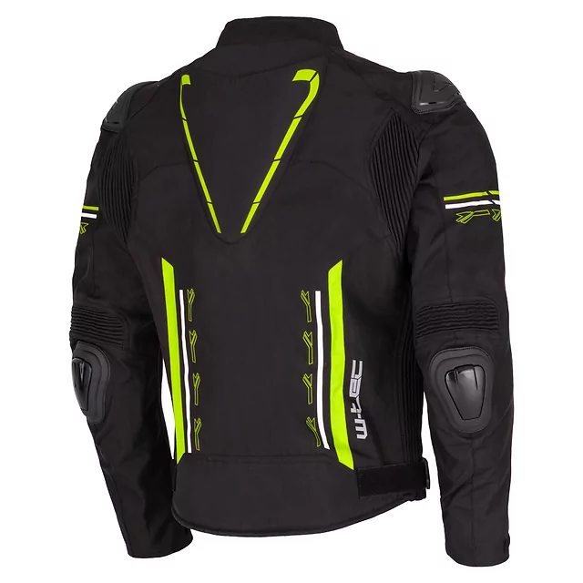 Moto bunda W-TEC Tonkawo - čierna-fluo