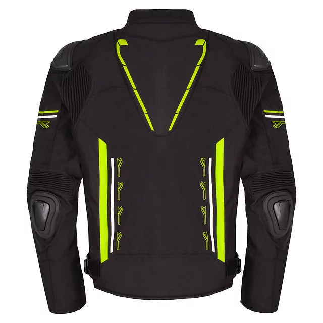 Moto bunda W-TEC Tonkawo - čierna-fluo