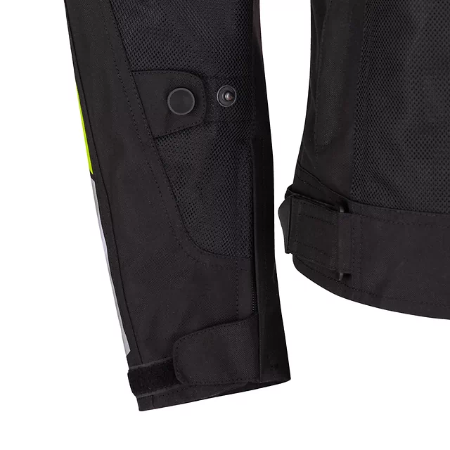 Letná moto bunda W-TEC Timuco - čierna-fluo