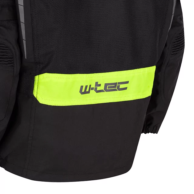 Detská rastúca moto bunda W-TEC Pinapoco - čierna-fluo
