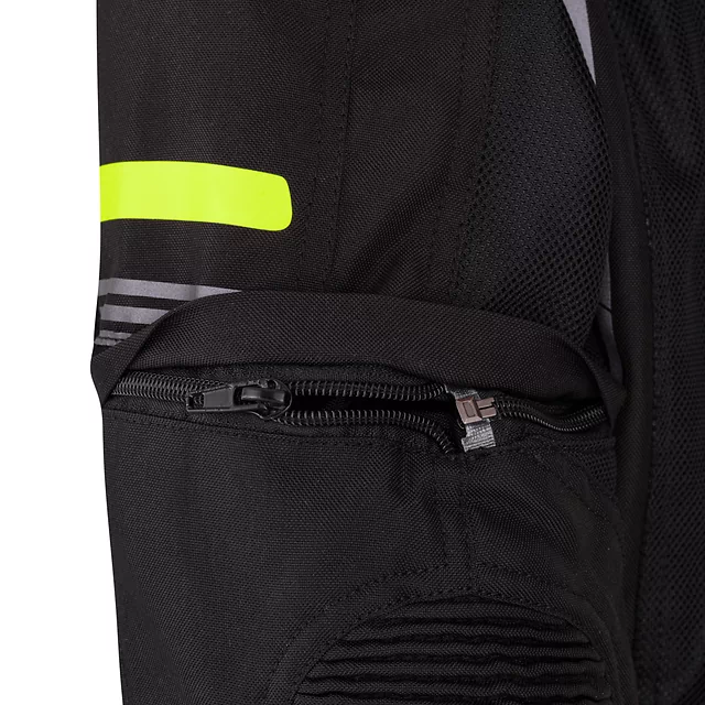 Detská rastúca moto bunda W-TEC Pinapoco - čierna-fluo
