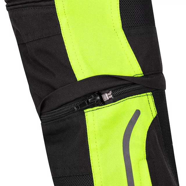 Detské rastúce moto nohavice W-TEC Pinapoco - čierna-fluo
