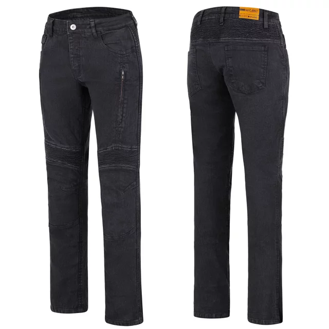 Pánske moto jeansy W-TEC Arikaro - čierna