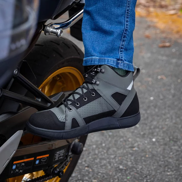Moto topánky W-TEC Milwook - šedo-čierna