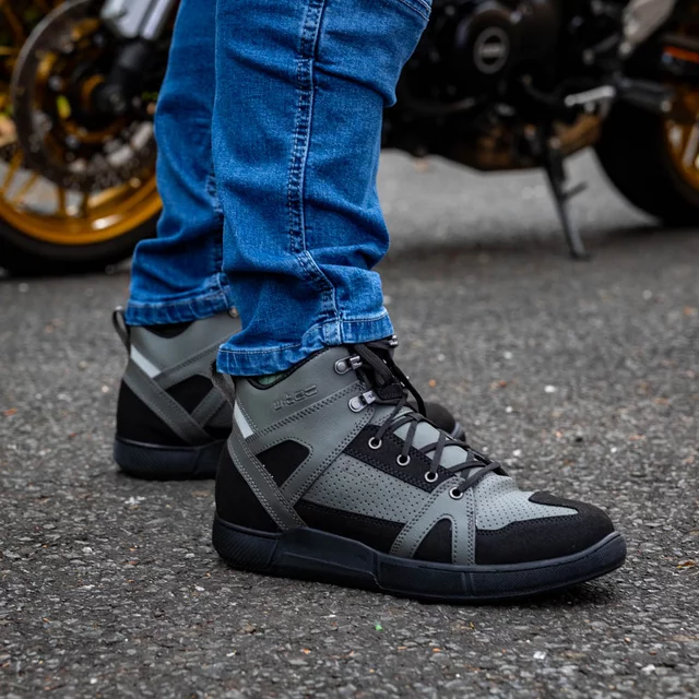 Moto topánky W-TEC Milwook - šedo-čierna