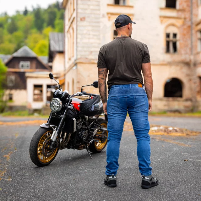 Moto topánky W-TEC Milwook - šedo-čierna