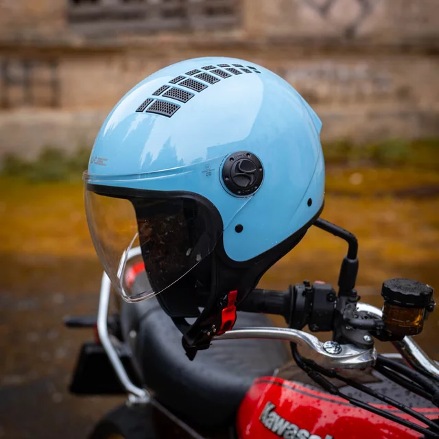 Otvorená prilba W-TEC Baraldo Celeste