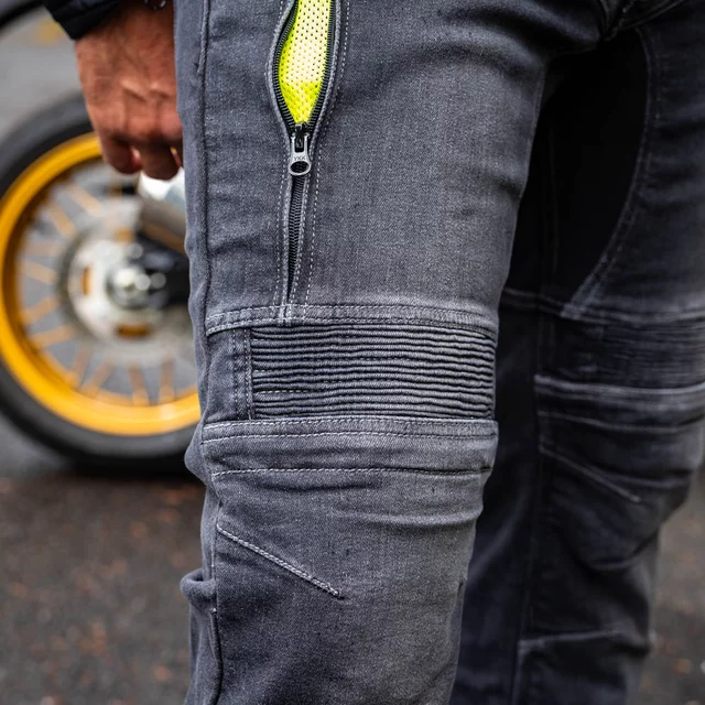 Pánske moto jeansy W-TEC Biterillo Evo - čierna