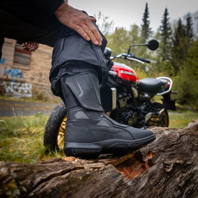 Moto topánky W-TEC Tixten - čierna
