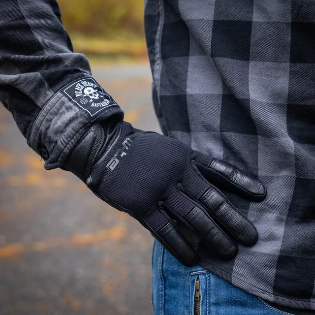 Moto rukavice W-TEC Struge - čierna