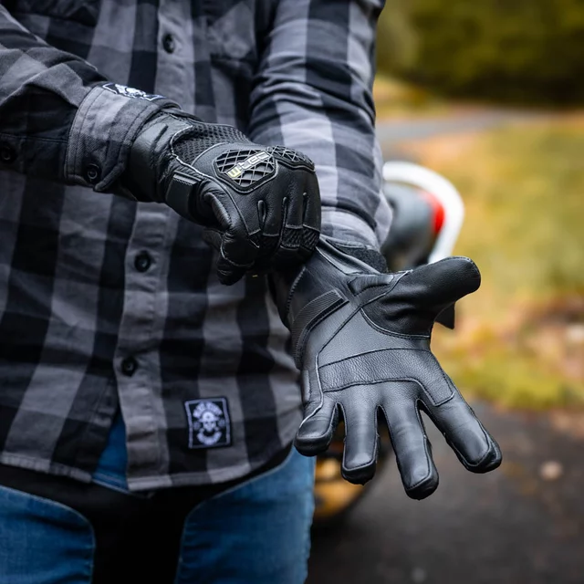 Moto rukavice W-TEC Kosor - červená