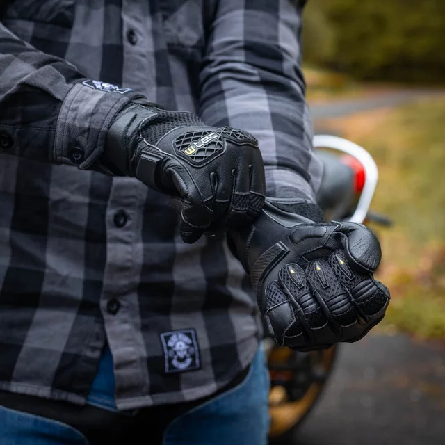 Moto rukavice W-TEC Kosor - červená