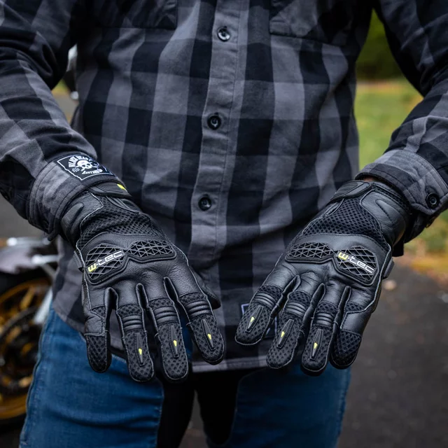 Moto rukavice W-TEC Kosor - červená