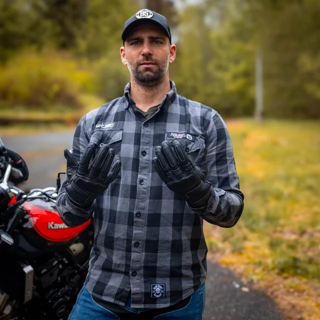 Moto rukavice W-TEC Gabello - čierna