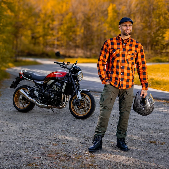 Moto košeľa BOS Lumberjack - Orange