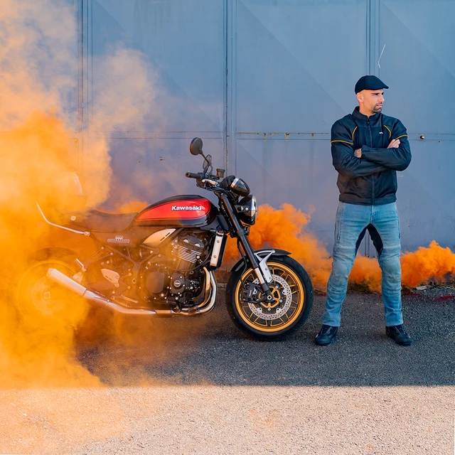 Pánske moto jeansy BOS Mazda - blue