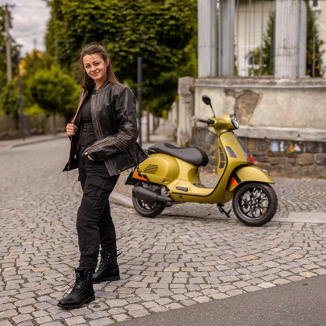 Dámske moto topánky W-TEC Leocia Black