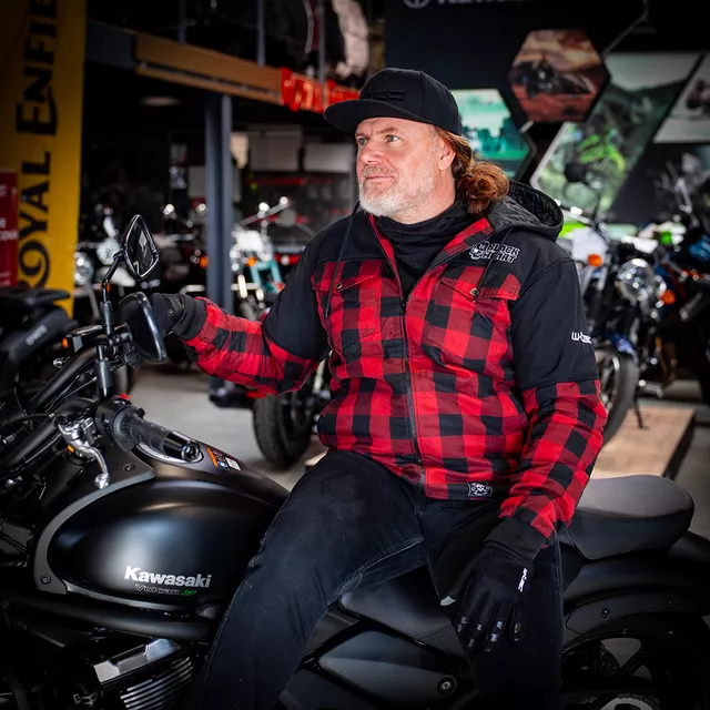 Softshellová moto bunda W-TEC Black Heart Rozzer