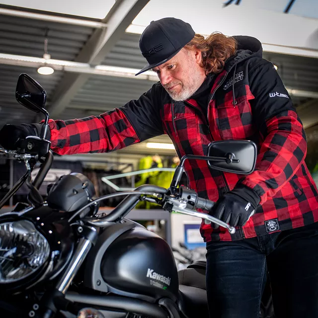 Softshellová moto bunda W-TEC Black Heart Rozzer