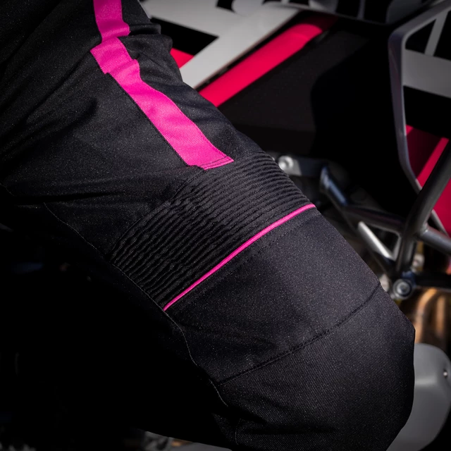 Dámske moto nohavice W-TEC Durmanes Lady - čierno-ružová