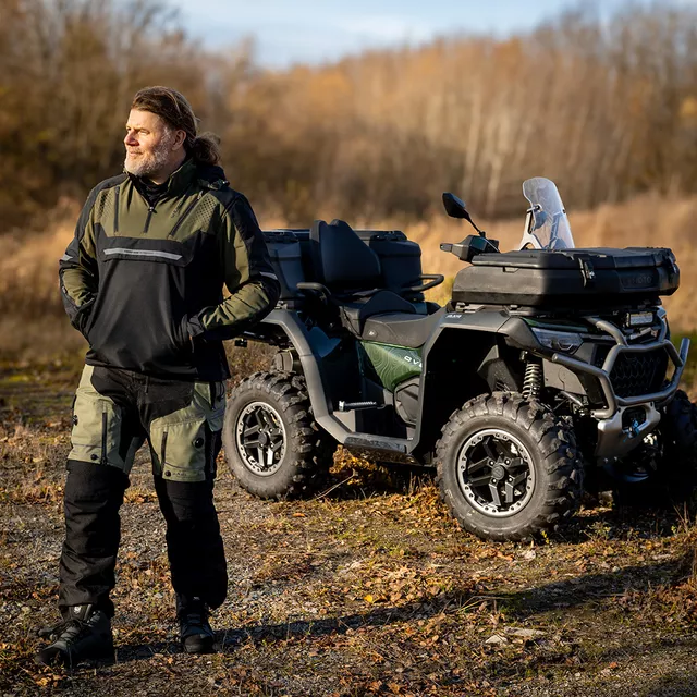 Pánska softshellová moto bunda W-TEC Annorack - čierna