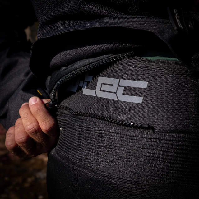 Pánske letné moto nohavice W-TEC Toranio - čierno-žltá
