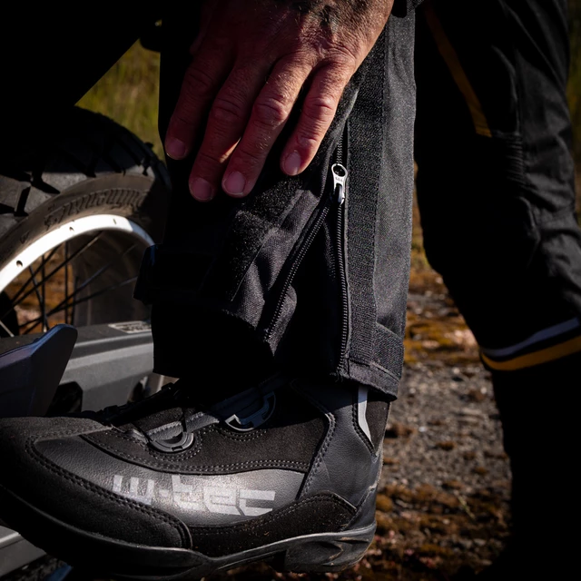Pánske letné moto nohavice W-TEC Toranio - čierno-žltá