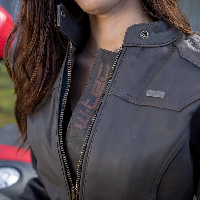 Dámská kožená moto bunda W-TEC Kaika
