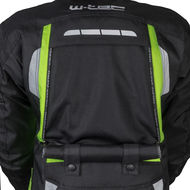 Moto bunda W-TEC Gelnair - 2.akosť - čierno-zelená