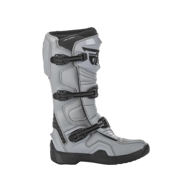 Motokrosové topánky Fly Racing New Maverik Grey Black - šedá/čierna