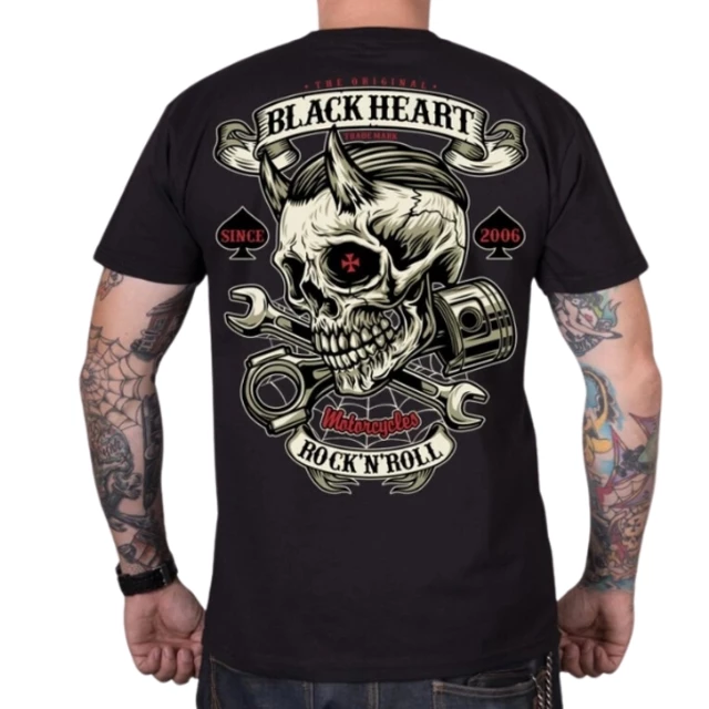 Tričko BLACK HEART Liberty - čierna - čierna