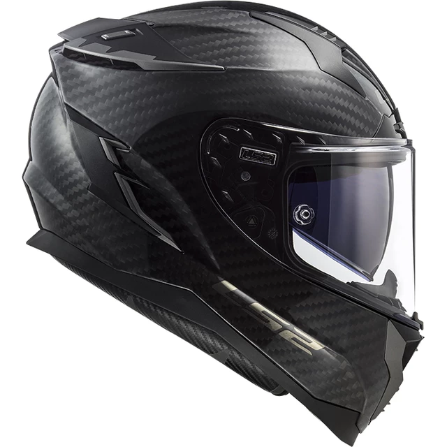 Moto prilba LS2 FF327 Challenger C Carbon Solid - Black