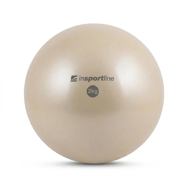 Joga lopta inSPORTline Yoga Ball 2 kg - mocha mousse - béžová