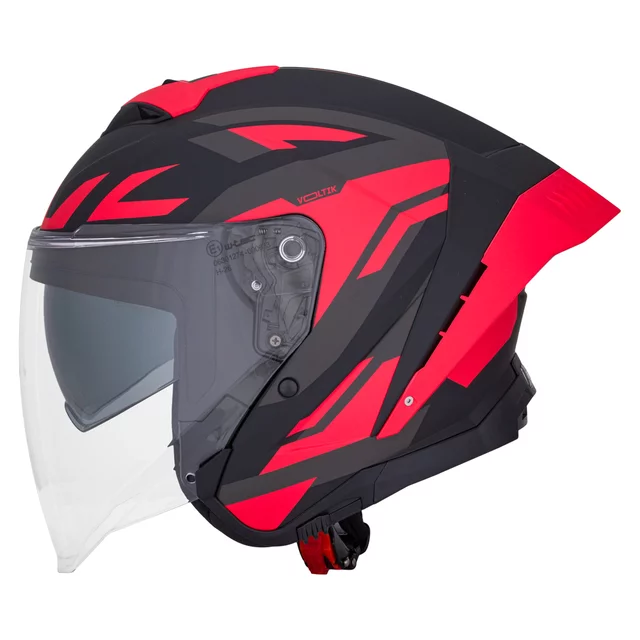 Moto prilba W-TEC Voltik Graphic - Yellow